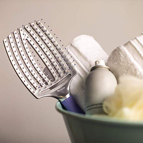 Olivia Garden Finger Brush Scalp-Hugging & Vented Paddle Hair Brush FB