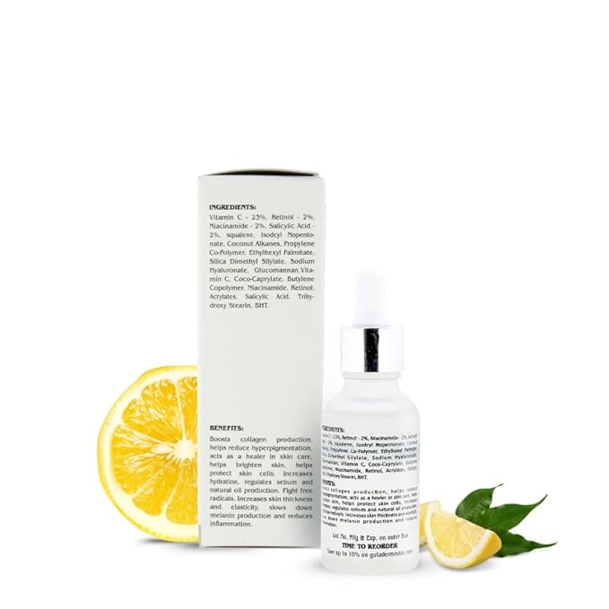 Vitamin C Serum 23% with Retinol and Salicylic Acid – 1 fl.oz