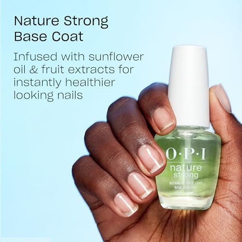 OPI Nature Strong Natural Origin Nail Polish | Opaque Bright Red & Orange Crème Eco-Friendly Nail Polish | Plant Based, Vegan, Cruelty Free