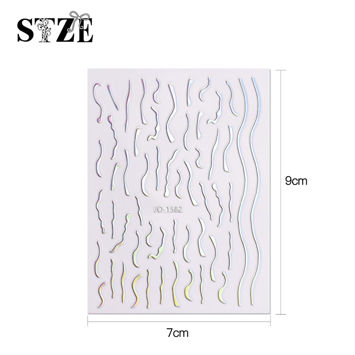 JMEOWIO 12 Sheets Aurora Nail Art Stickers Decals Self-Adhesive Pegatinas Uñas Glitter Holographic Nail Supplies Nail Art Design Decoration Accessories