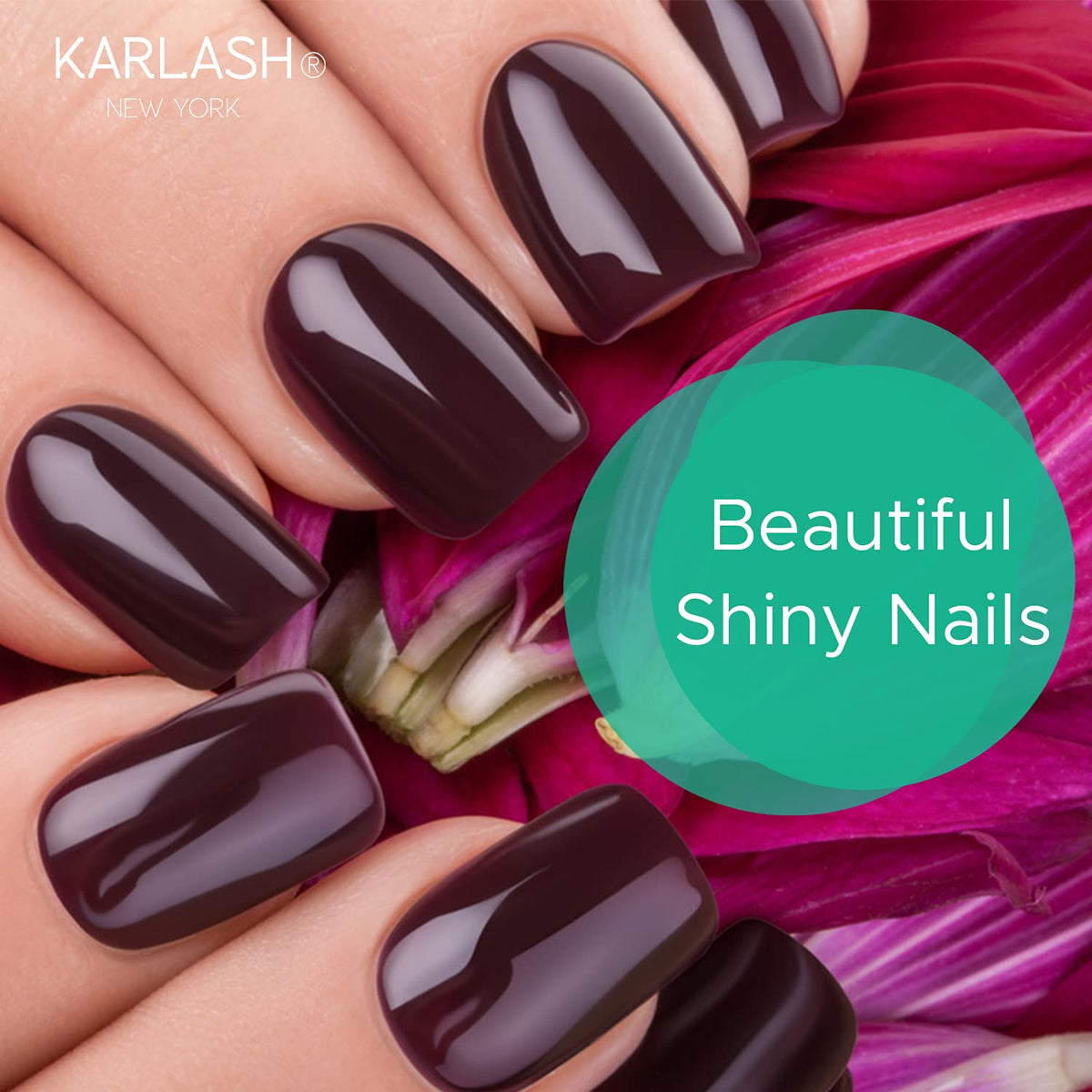 Karlash Professional USA Made 15ml No Wipe Gel Top Coat Shine Finish and Long Lasting, Soak Off UV Gel (1 Piece) (1)