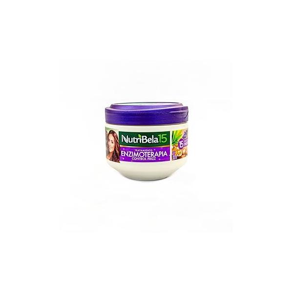Tratamiento Capilar Enzimoterapia Control Frizz Nutribela15 Reconocidos Ingredientes | Enzymotherapy Hair Treatment 15 Ingredients Quala (Regular Size 10.01oz-300ml)
