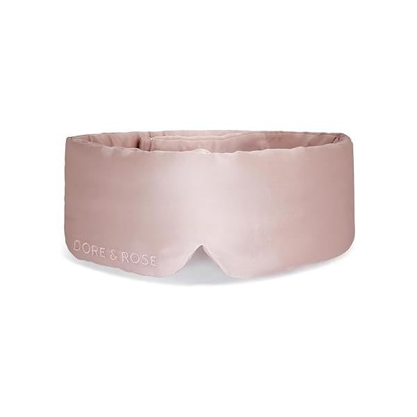 Dore & Rose Deep Sleep Mask Light Blocking, 23 Momme Mulberry Silk Eye Mask, Ultra Soft, Adjustable - Travel Sleeping for Men Women Charcoal