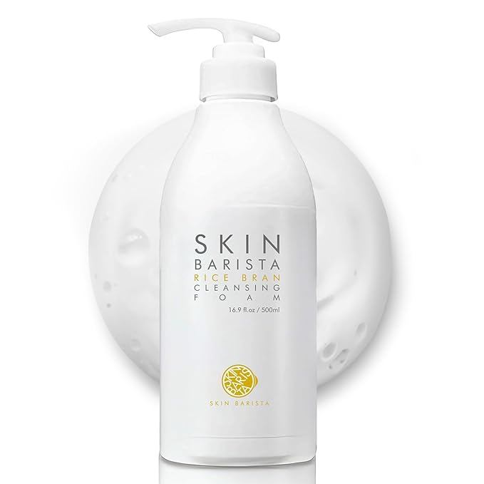 Pioom Rice Bran Cleansing Foam, Facial Cleanser, Face Wash, Moisture Balance, for Sensitive Skin Korean Skincare, 500ml