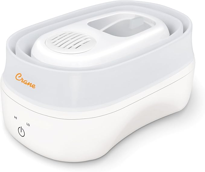 1 Gal. Warm Mist Collapsible Humidifier, White, Top Fill, for Medium Rooms Up to 500 sq. ft.
