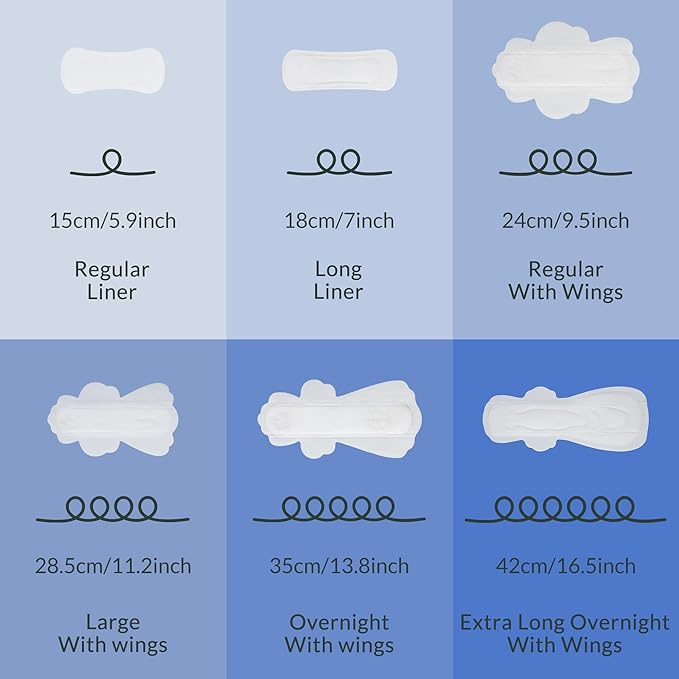 100% Large Organic Pads for Women, Ultra Thin Heavy Flow Sanitary Pads with Wings, Unscented Cotton Pads Menstrual, Super Absorbency Feminine Pads Extra Coverage Period Pads (Large, Size 4, 48ct)