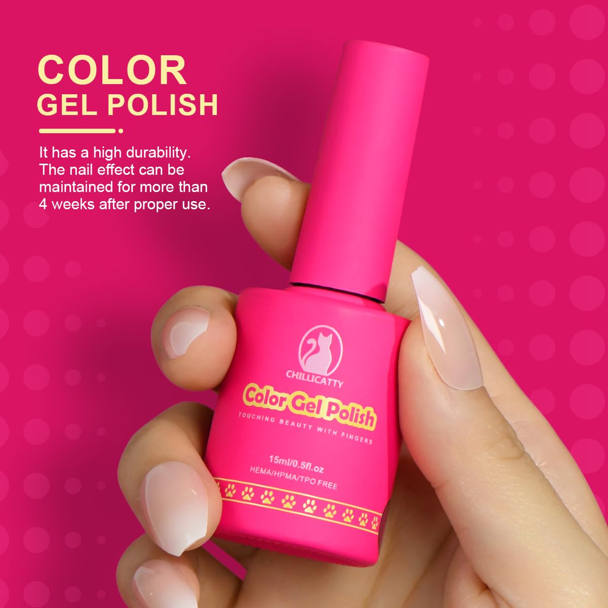 Reflective Glitter Gel Nail Polish, HEMA HPMA TPO Free, Gold Flash Diamond Shimmer, Need UV Lamp Long Lasting Salon Perfect Gel Nail 15ML for Women (Dia-001)