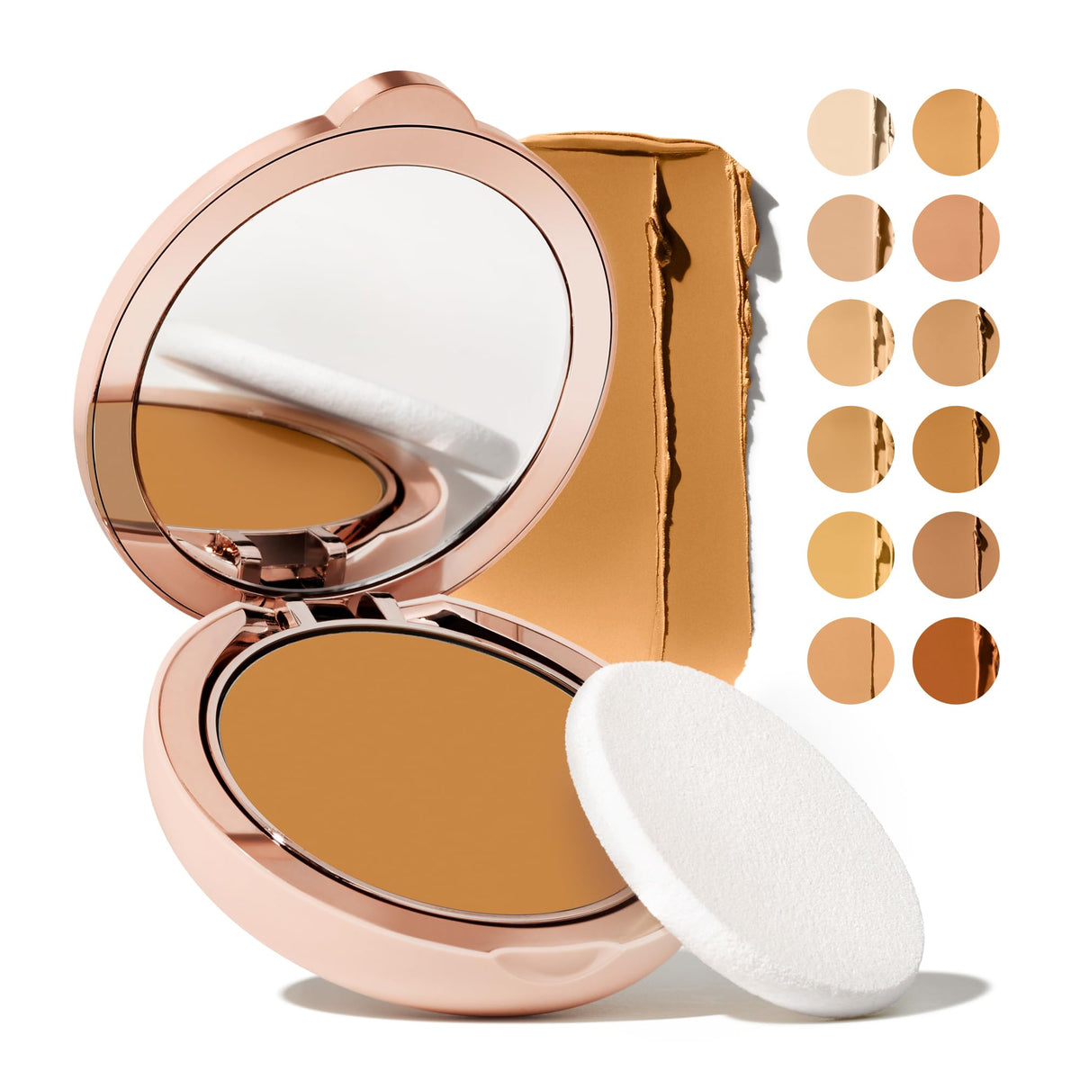 Toty by Sofia Vergara - Ilumina CC Creamy Compact SPF 50+ Mineral Broad Spectrum Sunscreen for Face - Tinted Blurring Balm SPF- Matte, Light Coverage - Water & Sweat Resistant - All Skin Types - 4W