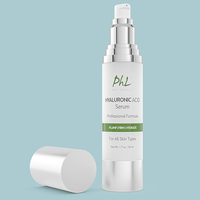 Hyaluronic Acid Serum for Face - (1.75 fl oz / 50 ml) with Vitamin C and E, Anti-Aging Line Correcting Serum - Boosts Hydration, Plumps Skin to Fill in Fine Lines and Wrinkles