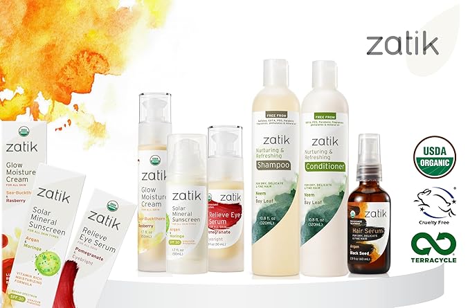 Zatik Naturals - Nutri Face Serum with Rose Hip and Black Seed, USDA Organic, Vegan, Non-GMO, Gluten Free, Soy Free, Alcohol Free, pH Balanced, Biodegradable, 1.0 fl oz, 30ml