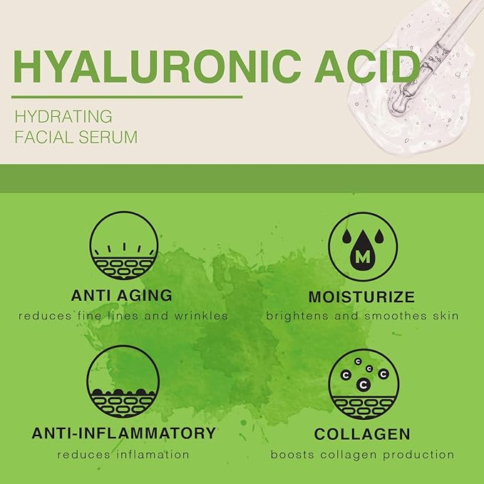 BEAUTE DE PROVENCE Face Serum | Hydration and Exfoliating Serum | 2 OZ (Hyaluronic Acid)