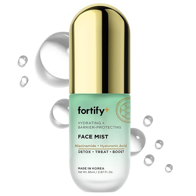 Hydrating Face Mist with Hyaluronic Acid & Niacinamide - 3-in-1: Detox, Treat, Boost - Dermatologist Tested - Fragrance-Free, For All Skin Types - Korean Skin Care - 2.87oz - 2 Pack